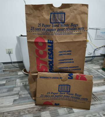 Multiwall Brown Lawn &amp; Leaf Bags ปรับแต่งด้านบนเปิด