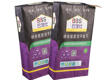 2/3 Ply Square Bottom Multiwall ถุงกระดาษคราฟท์ 20 กก. 25 กก. กระเบื้องบรรจุกาว
