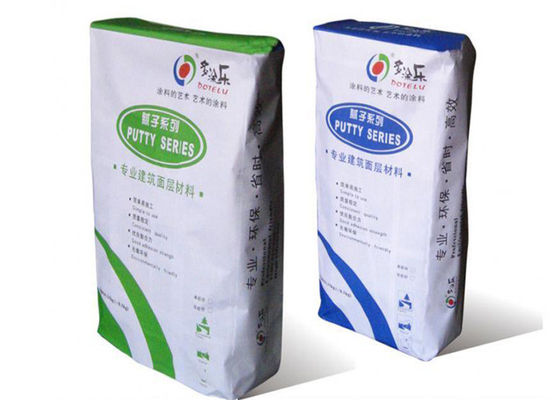 25KG 50KG วางถุงกระดาษคราฟท์วาล์วถุงปูนแห้งบรรจุภัณฑ์