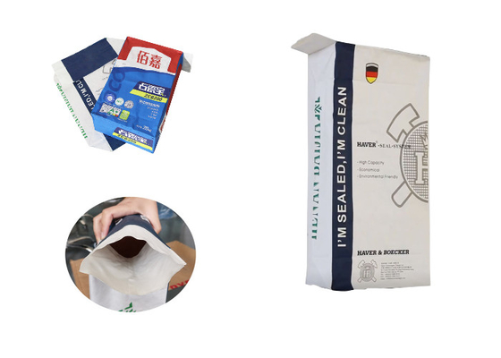 10 กก. 20 กก. 25 กก. 50 กก. วางวาล์ว Multiwall ถุงกระดาษแป้งมอลโตสผงกลูโคสผง