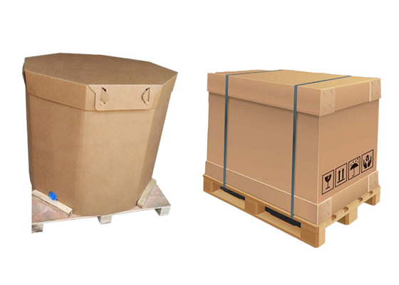 บรรจุภัณฑ์กระดาษเหลวขนาด 220l 1000l ถัง IBC พร้อมวาล์ว