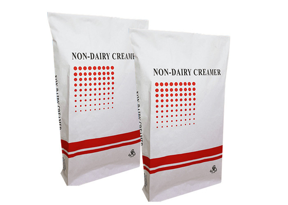 Horse Equine Feed ถุงกระดาษบรรจุภัณฑ์อาหารสัตว์เลี้ยง White Brown Heat Sealed