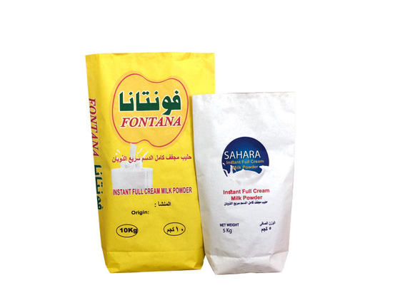 20 กก. 25 กก. นมผง Multi Wall กระดาษกระสอบ Food Grade