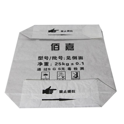 Flexo Print Pasted Valve ถุงกระดาษ Multiwall บรรจุภัณฑ์ซีเมนต์