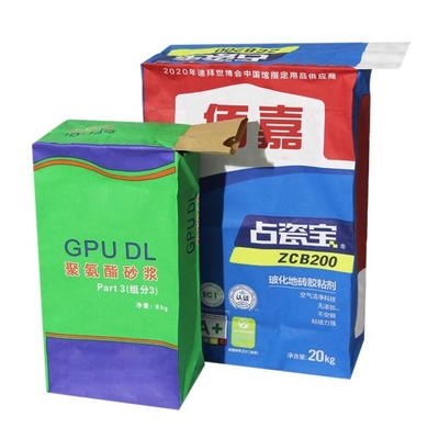 ถุงวาล์ววางอุตสาหกรรม 20 กก. 25 กก. 50 กก. บรรจุภัณฑ์กระดาษซีเมนต์
