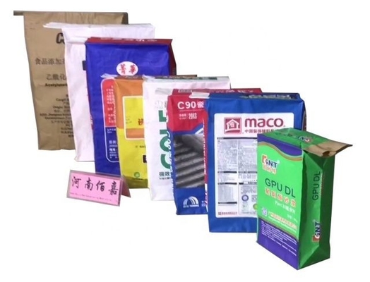 ถุงวาล์วกระดาษเต็ม 1-4 ชั้น 20 กก. ถุงกระดาษก่อสร้าง 25 กก. ความทนทานสูง