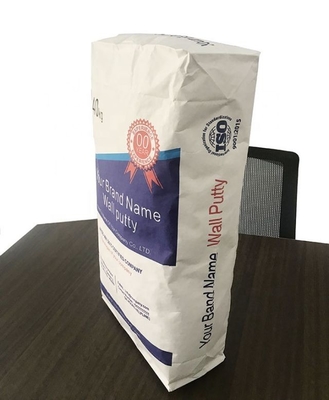 OEM พิมพ์ถุงกระดาษอุตสาหกรรม 25 กก. 50 กก. สำหรับอาหารซีเมนต์อย่างยั่งยืน