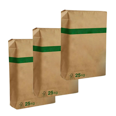 20kg 25kg Powder Automatic Machine Matching Paper Valve Sacks มาตรฐาน GMP