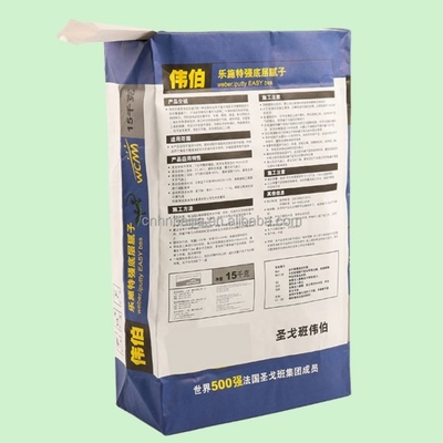 ถุงกระดาษ Multiwall พิมพ์วาล์วแบบกำหนดเองเป็นมิตรกับสิ่งแวดล้อมนำกลับมาใช้ใหม่ได้ทนทาน