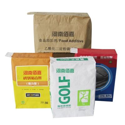 กล่องกระดาษ multiwall กระดาษกระเป๋า Kraft Packaging รับประกัน