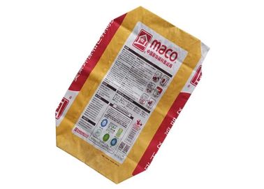 วาล์วซีเมนต์แบบกำหนดเองกระสอบวางวาล์ว Multiwall ถุงกระดาษ Heavy Duty 40kg