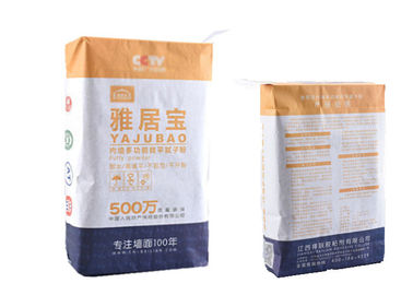 2 ชั้น Multiwall คราฟท์ถุงกระดาษด้านล่างตาราง 20 กก. 25 กก. 50 กก. กำลังการผลิตที่แข็งแกร่ง