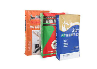 โลโก้ที่กำหนดเองพิมพ์ถุงกระดาษวาล์ว 1-3 ชั้น 60g-120g / M2 แบกภาระที่แข็งแกร่ง