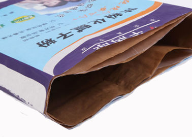 PE ภายในถุงกระดาษคราฟท์มัลติวอลล์ย่อยสลายได้ทางชีวภาพ 20 กก