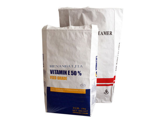 ยอมรับถุงกระดาษคราฟท์สีน้ำตาล 2ply 3ply แบบกำหนดเองสำหรับบรรจุภัณฑ์ข้าวโพดแป้ง