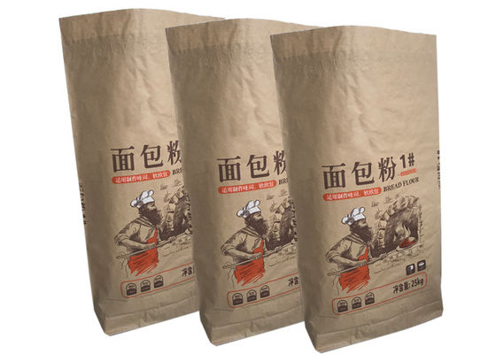 120g / m2 ถุงกระดาษสำหรับขนมปังแป้งสาลีบรรจุถุงถุงบรรจุภัณฑ์อื่น ๆ