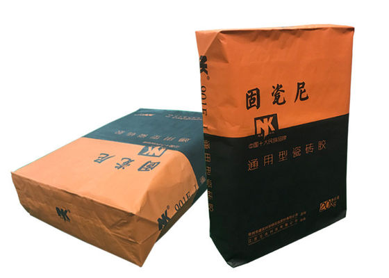 ถุงกระดาษ Multiwall อุตสาหกรรมกาวกระเบื้อง 15 กก. 20 กก. 25 กก. 1-4ply