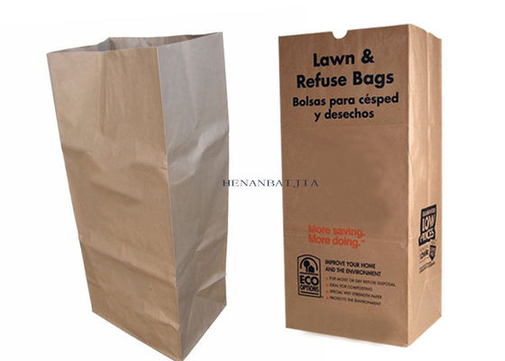 ถุงกระดาษสนามหญ้า 25 กก. สนามหญ้าสำหรับงานหนักปฏิเสธ Multiwall Kraft Paper Bag