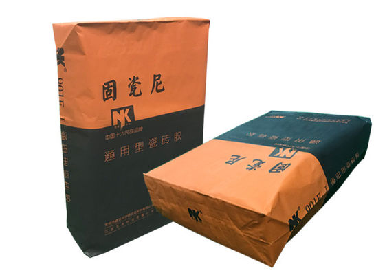 25KG 50KG วางถุงกระดาษคราฟท์วาล์วถุงปูนแห้งบรรจุภัณฑ์