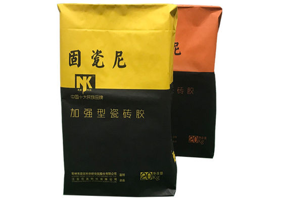 25KG 50KG วางถุงกระดาษคราฟท์วาล์วถุงปูนแห้งบรรจุภัณฑ์