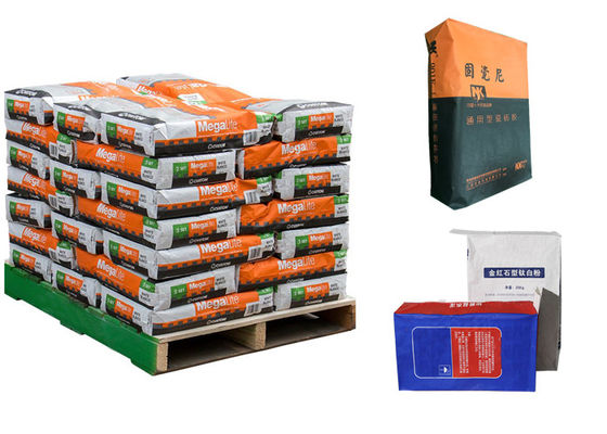 ถุงแป้งขนมปังเกรดอาหารวางกระสอบกระดาษคราฟท์สีขาวน้ำตาลขาว 2 ชั้นถุงแป้งกระดาษ