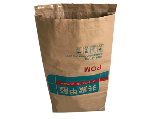 ถุงกระดาษอุตสาหกรรมการพิมพ์เฟล็กโซ 20KG 25kg สำหรับ Pigeon Poultry Fish Feed Seed