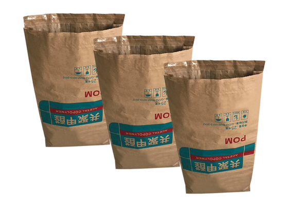 บรรจุภัณฑ์อาหารเกรดถุงกระดาษปิดผนึกความร้อนสีน้ำตาลขาวสำหรับ Synanthrin