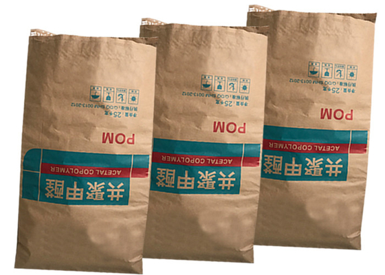 25kg 50kg Heat Seal ผลิตภัณฑ์อาหารถุงบรรจุภัณฑ์กระดาษคราฟท์ยอมรับการปรับแต่ง