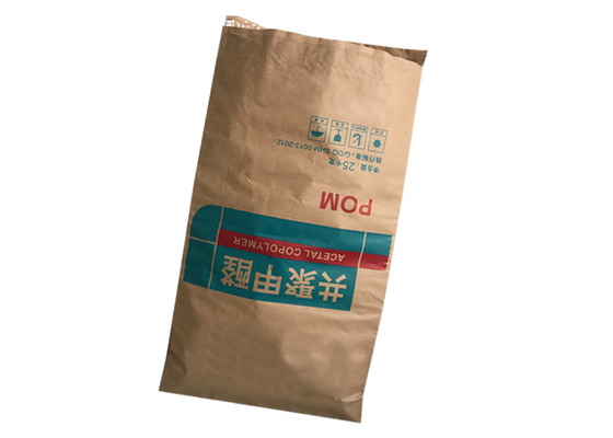 บรรจุภัณฑ์ถุงกระดาษอุตสาหกรรม 20KG 25kg สำหรับ Pigeon Poultry Fish Feed Seed