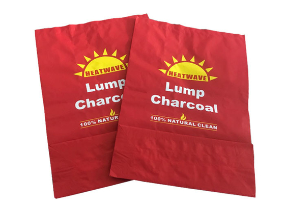 ถุงกระดาษ Multiwall ที่เป็นมิตรต่อสิ่งแวดล้อม Custom 5kg Charcoal Bags