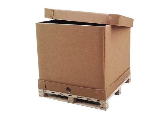 220l 1000l กระดาษเกรดอาหาร IBC คอนเทนเนอร์กล่องบรรจุภัณฑ์แบบยืดหยุ่นสำหรับน้ำจำนวนมาก