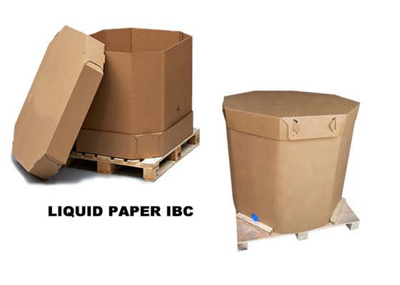 พลาสติก ISO Tank Paper IBC Container 1000L พับได้