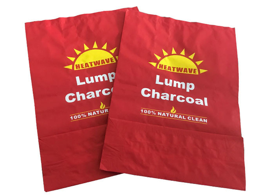 Briquette BBQ Charcoal Bag ถุงบรรจุภัณฑ์สีน้ำตาล 5 กก. วัสดุกระดาษคราฟท์